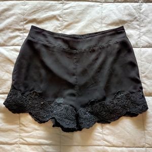 Anthropologie Pins & Needles Black Shorts